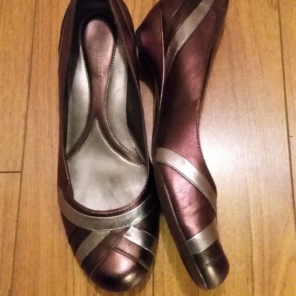 Naturalizer Shoes - Naturalizer | N5 Comfort - combination blend of brown, bronze and silver loafers